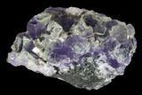 Purple Cubic Fluorite Crystal Cluster - China #146894-2